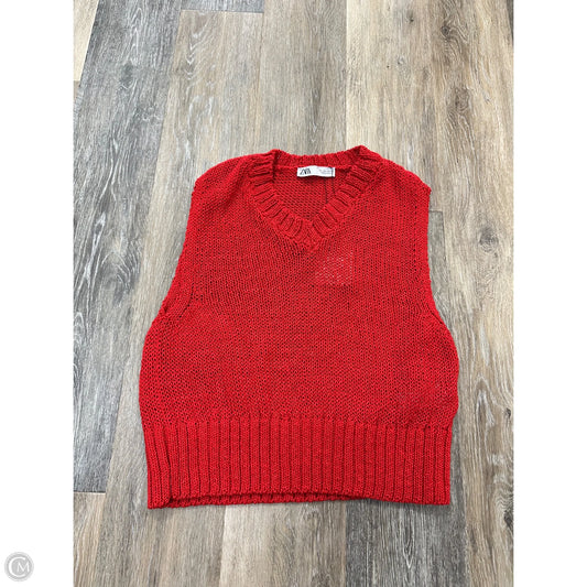 Tank Top By Zara In Red, Size: L