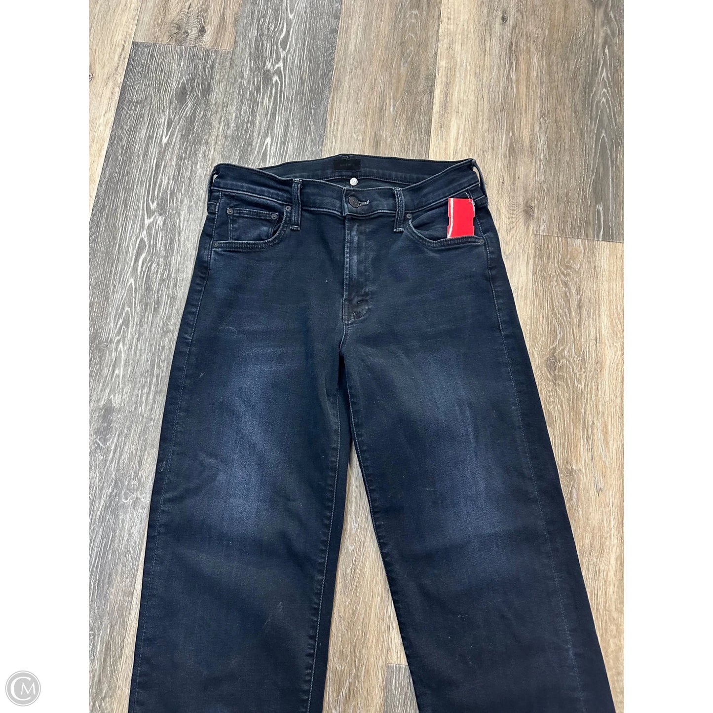 Jeans Straight By Mother In Blue Denim, Size: 6