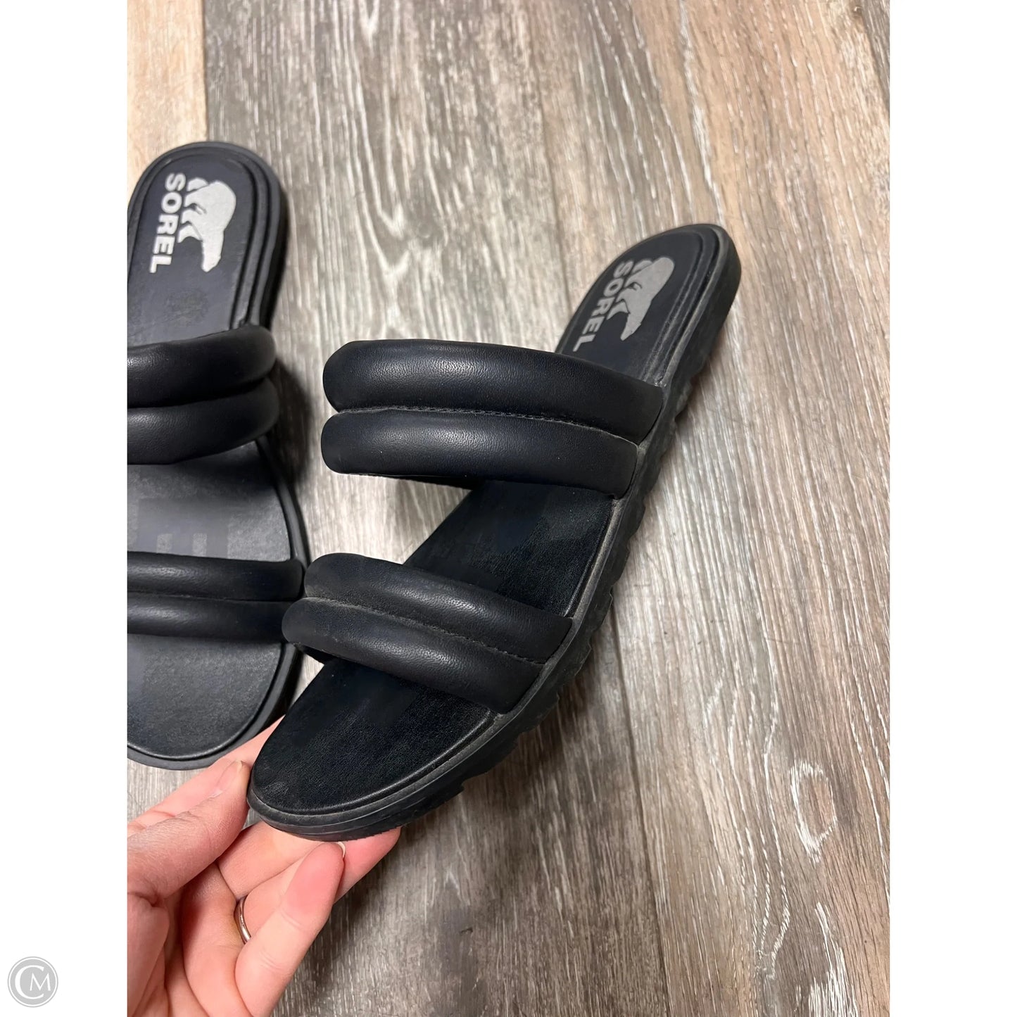 Sandals Flats By Sorel In Black, Size: 8.5