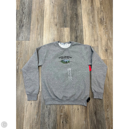 Sweatshirt Crewneck By Jerzees In Grey, Size: S