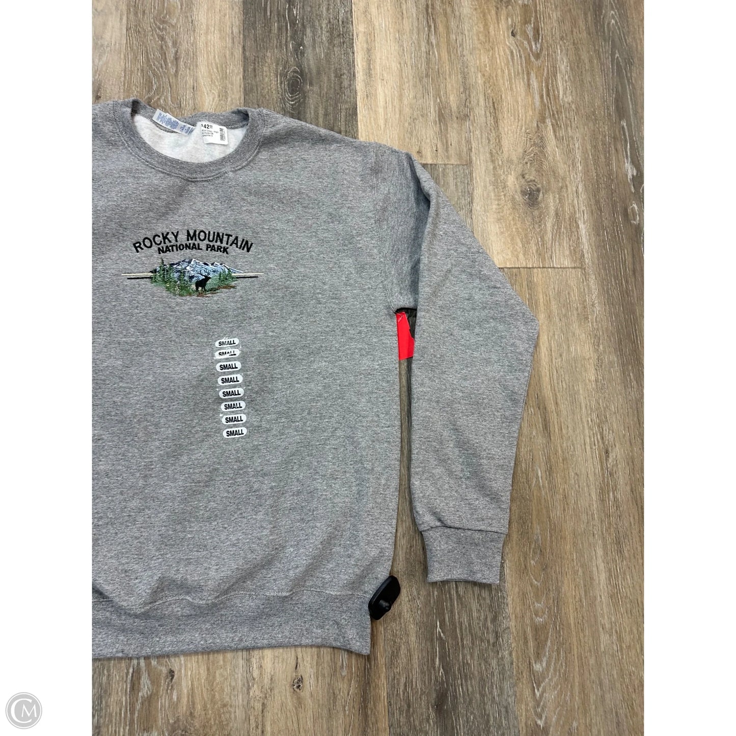 Sweatshirt Crewneck By Jerzees In Grey, Size: S
