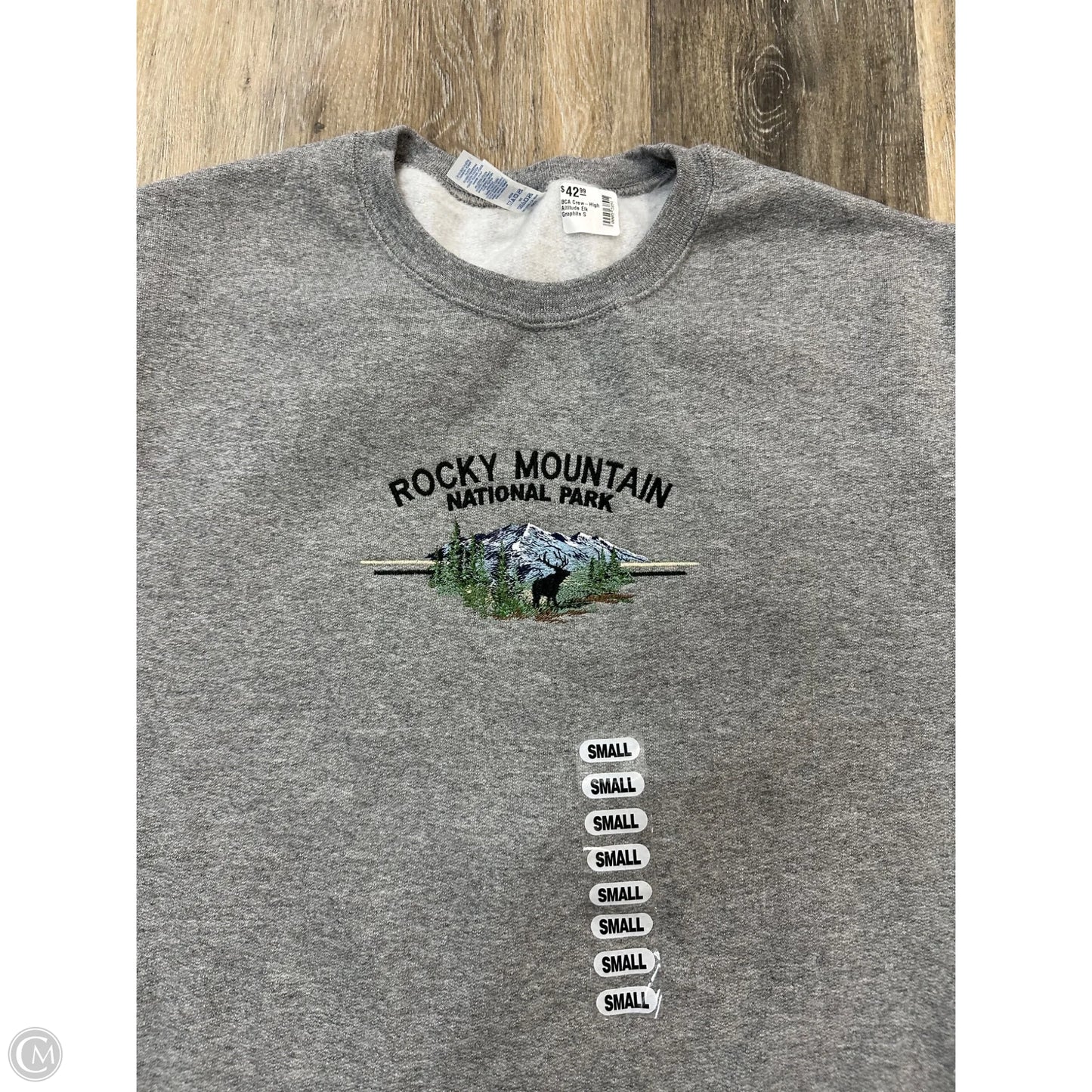Sweatshirt Crewneck By Jerzees In Grey, Size: S