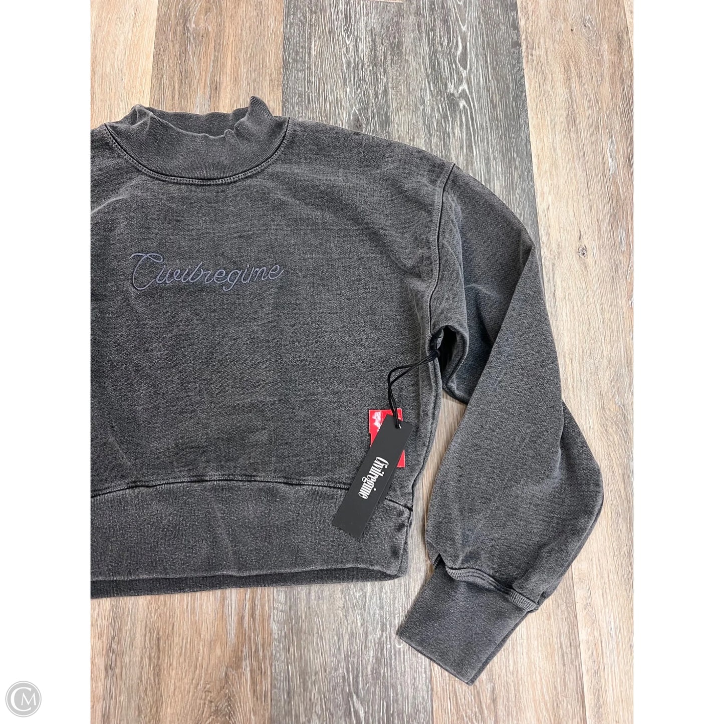 Sweatshirt Crewneck By CIVILREGIME In Grey, Size: Xs