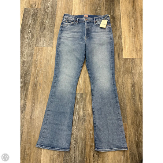 Jeans Flared By Mother In Blue Denim, Size: 16