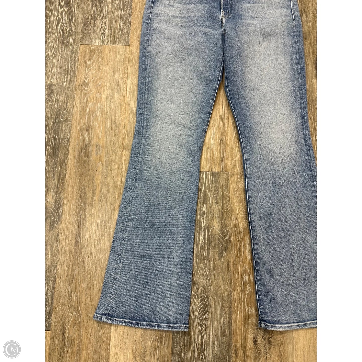 Jeans Flared By Mother In Blue Denim, Size: 16