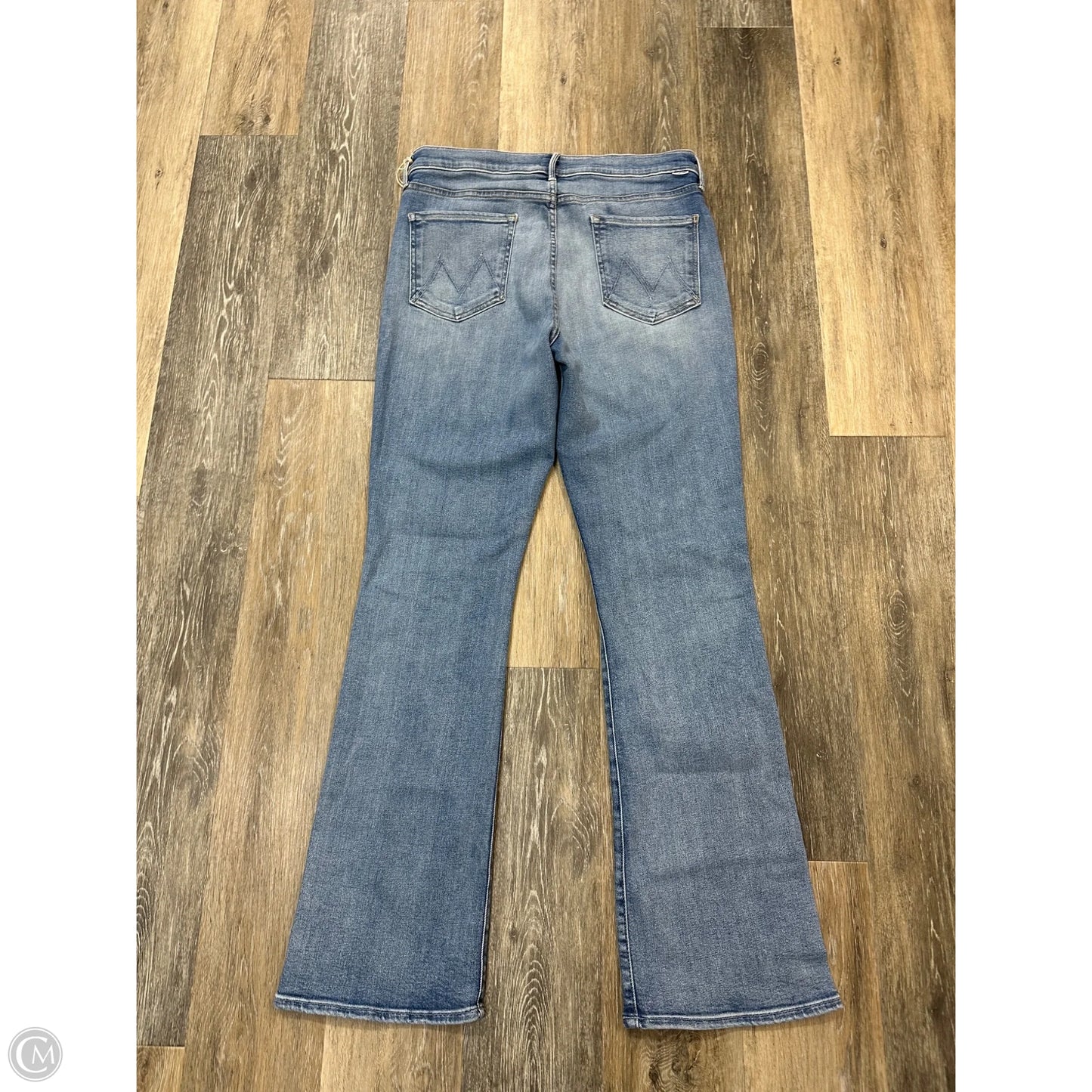 Jeans Flared By Mother In Blue Denim, Size: 16