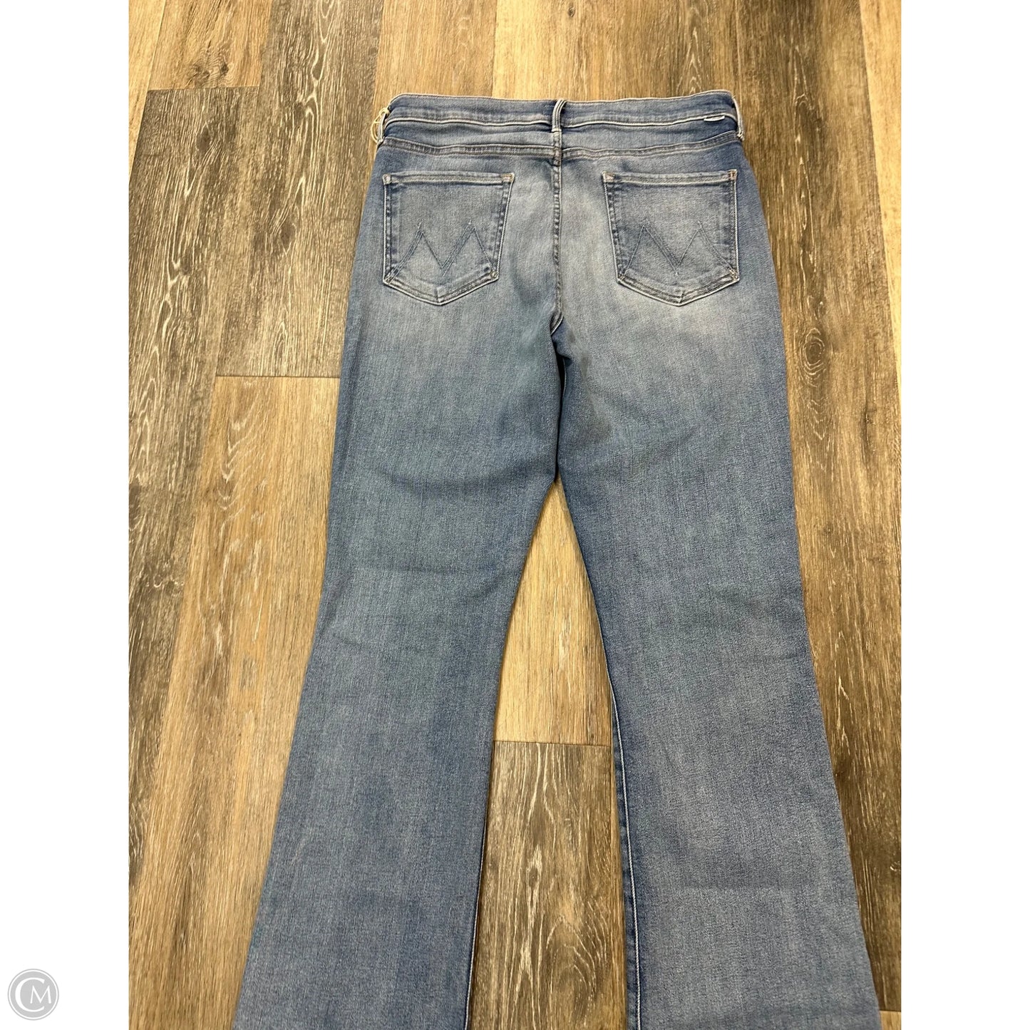 Jeans Flared By Mother In Blue Denim, Size: 16