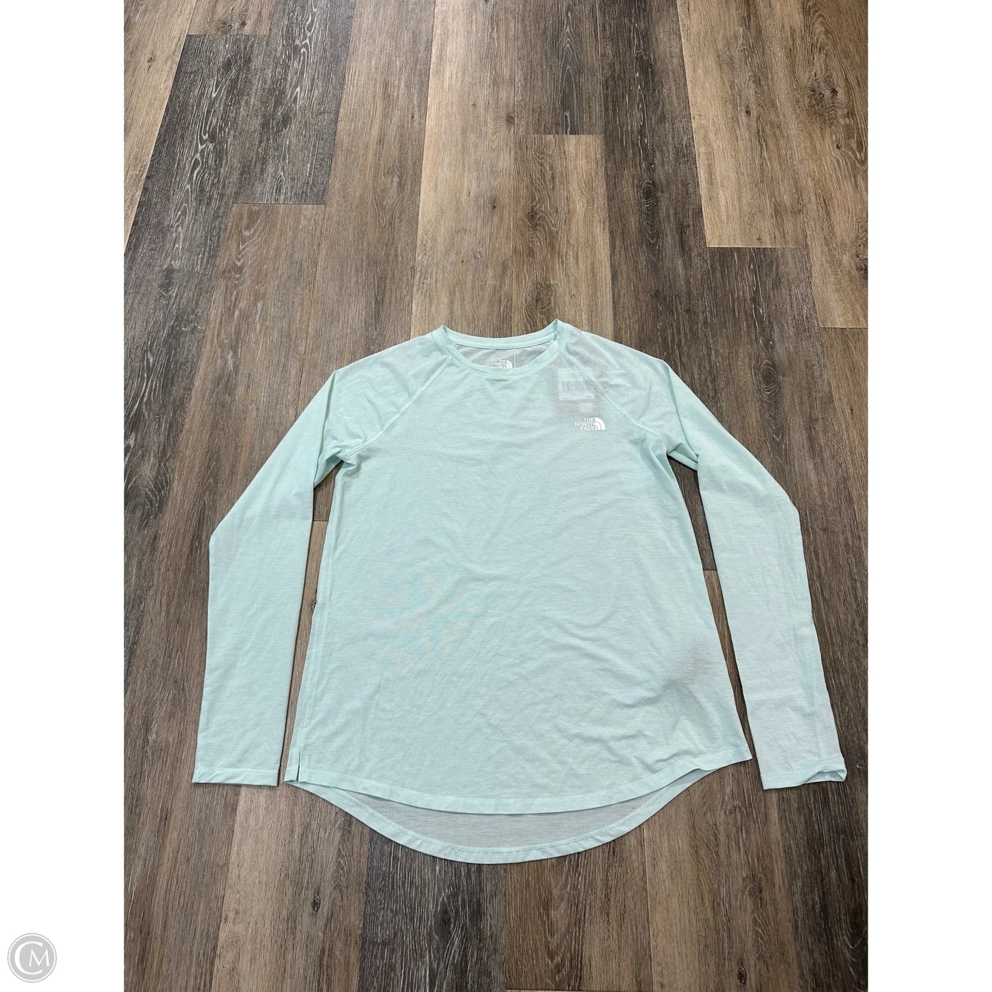 Athletic Top Long Sleeve Crewneck By The North Face In Blue, Size: M