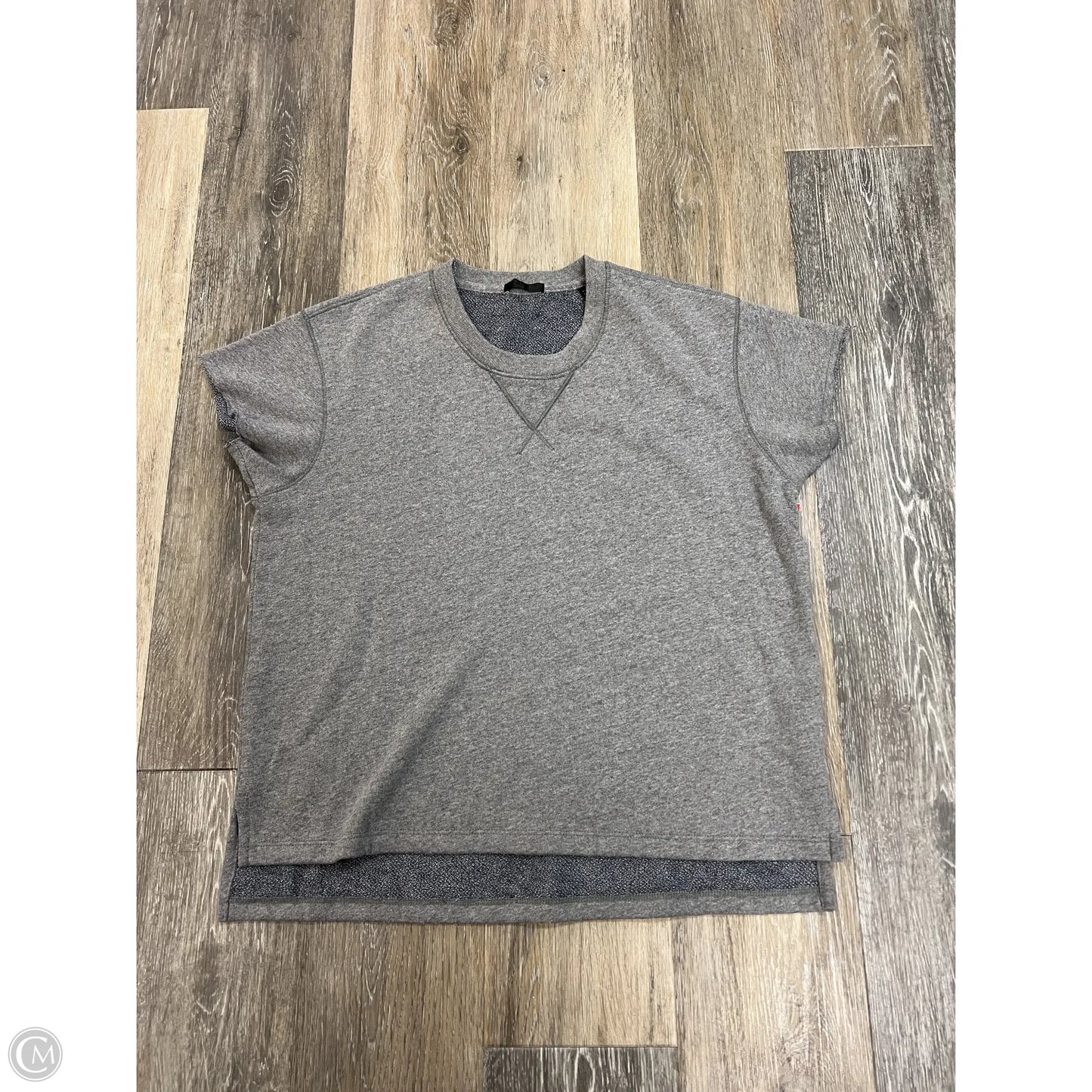 Top Short Sleeve By Atm In Grey, Size: Xs