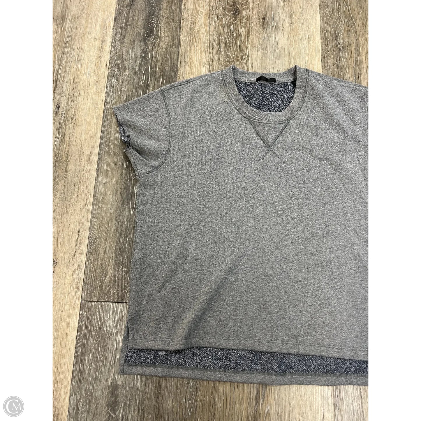 Top Short Sleeve By Atm In Grey, Size: Xs
