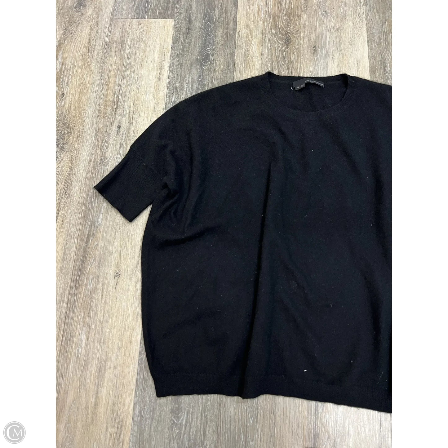 Sweater Cashmere Short Sleeve By 360cashmere In Black, Size: M