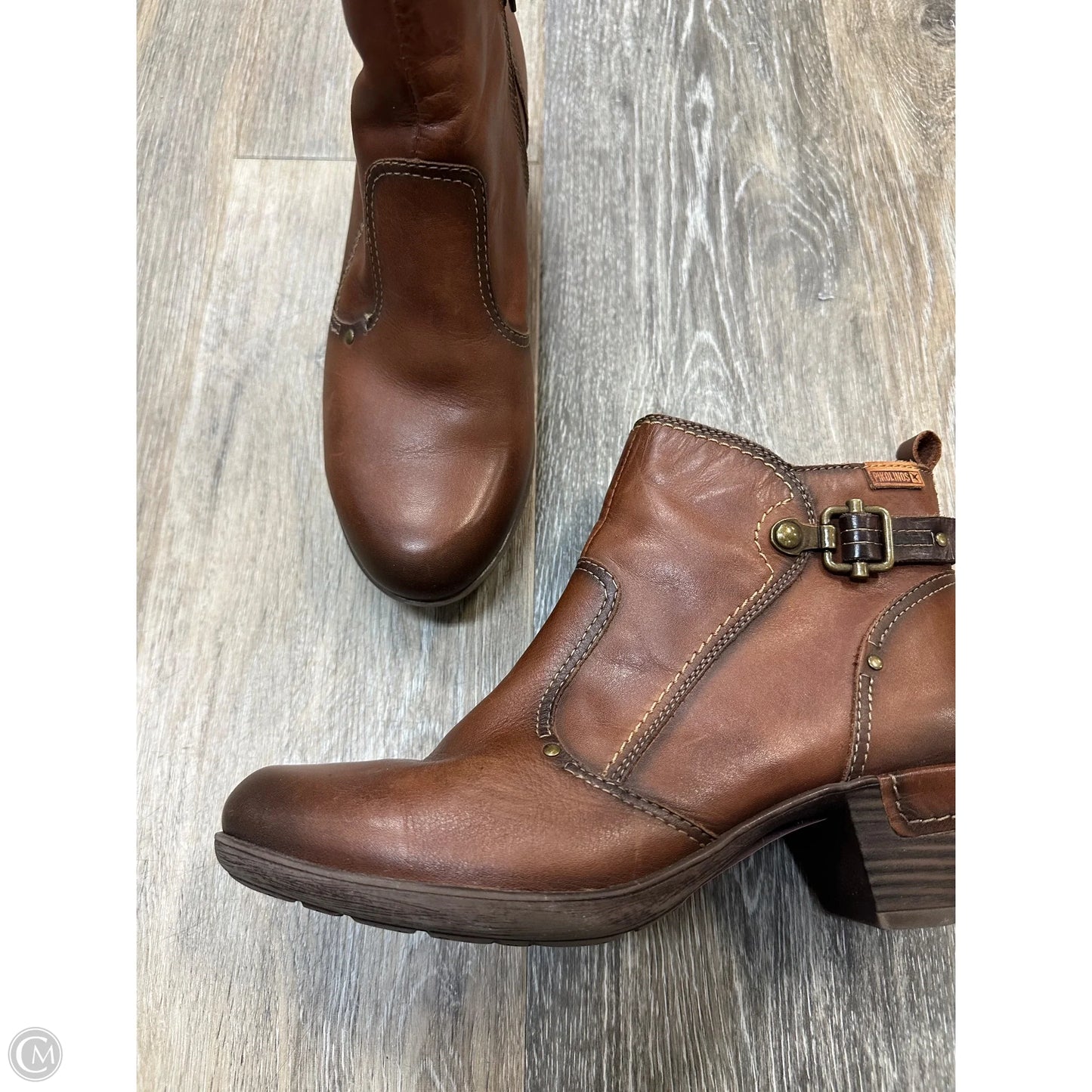 Boots Ankle Heels By Pikolinos In Brown, Size: 8