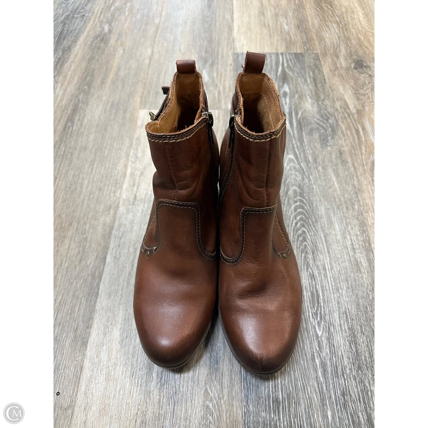 Boots Ankle Heels By Pikolinos In Brown, Size: 8