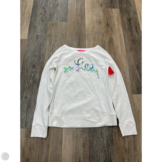 Top Long Sleeve Designer By Lilly Pulitzer In White, Size: Xs