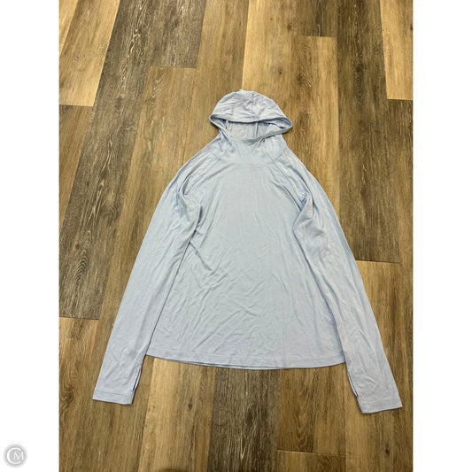 Athletic Top Long Sleeve Hoodie By Free Fly In Blue, Size: S