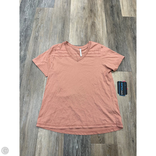 Athletic Top Short Sleeve By Kuhl In Coral, Size: M