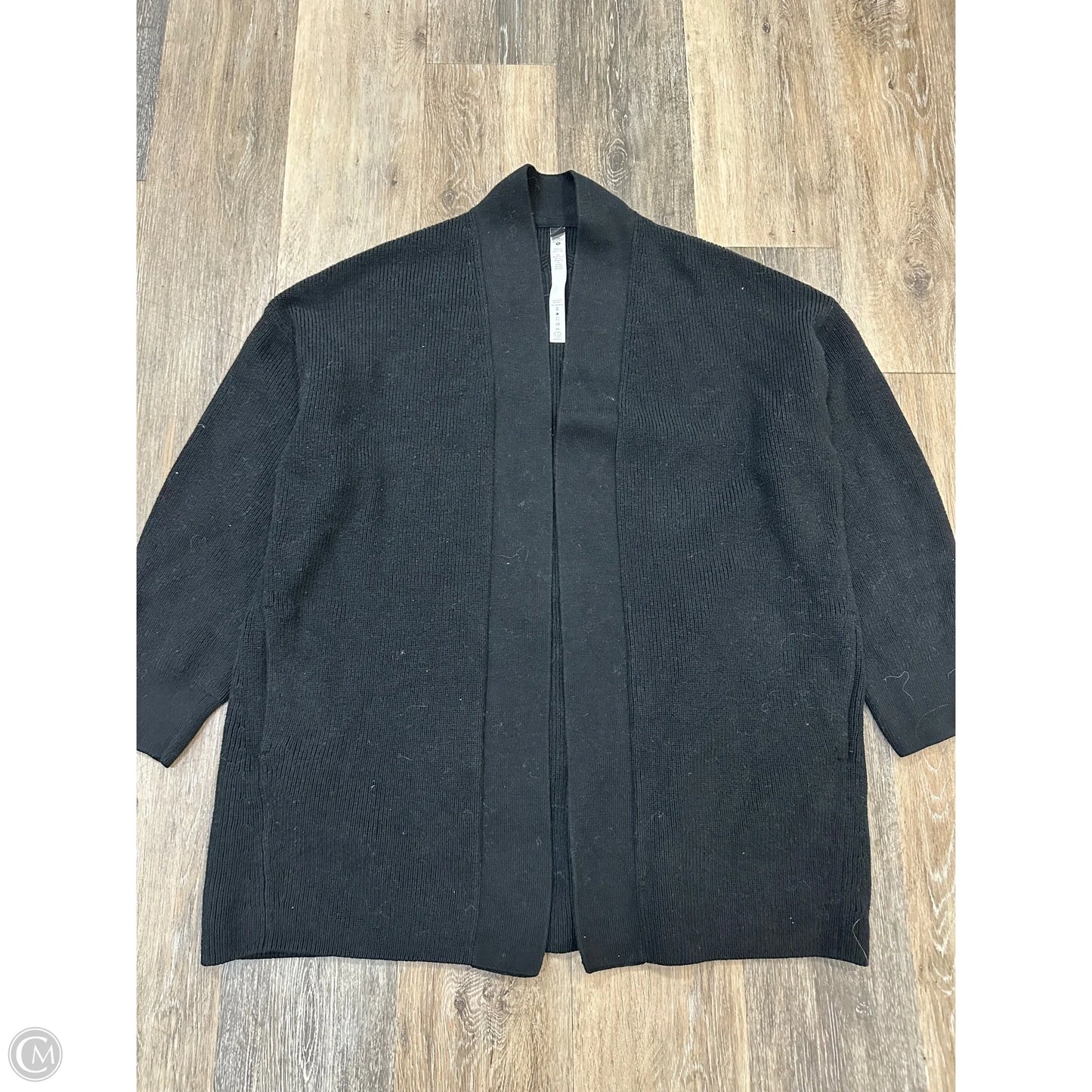 Sweater Cardigan By Lululemon In Black, Size: 10