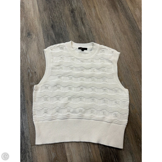 Sweater Short Sleeve By Frye And Co In White, Size: L