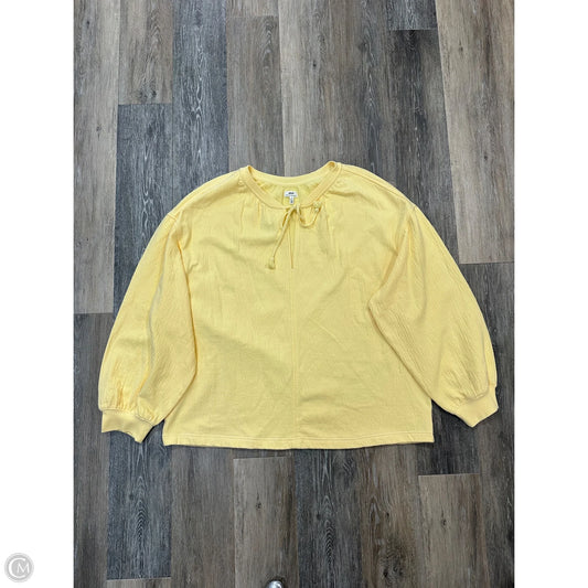 Sweatshirt Crewneck By Aerie In Yellow, Size: Xl