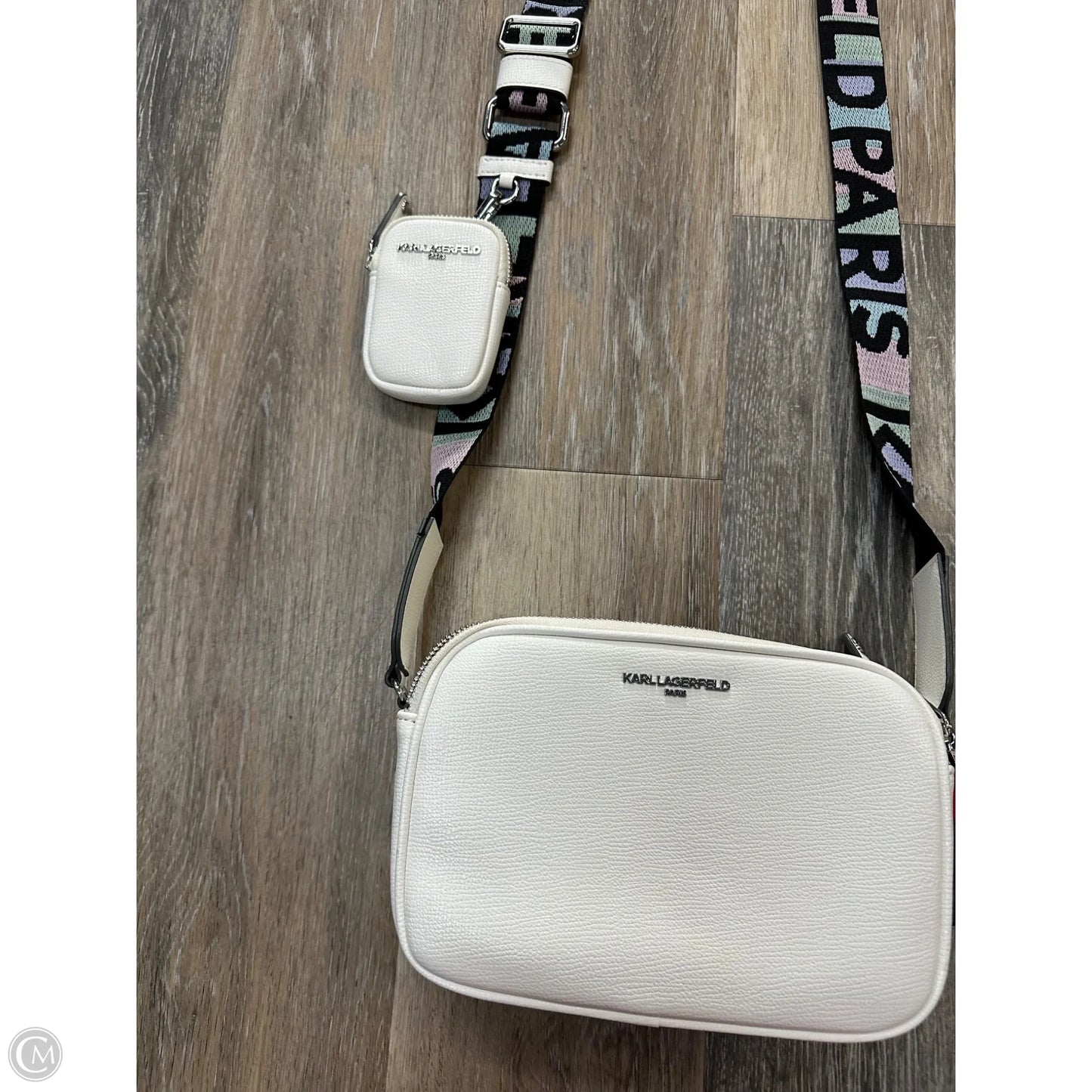 Crossbody Designer By Karl Lagerfeld, Size: Medium