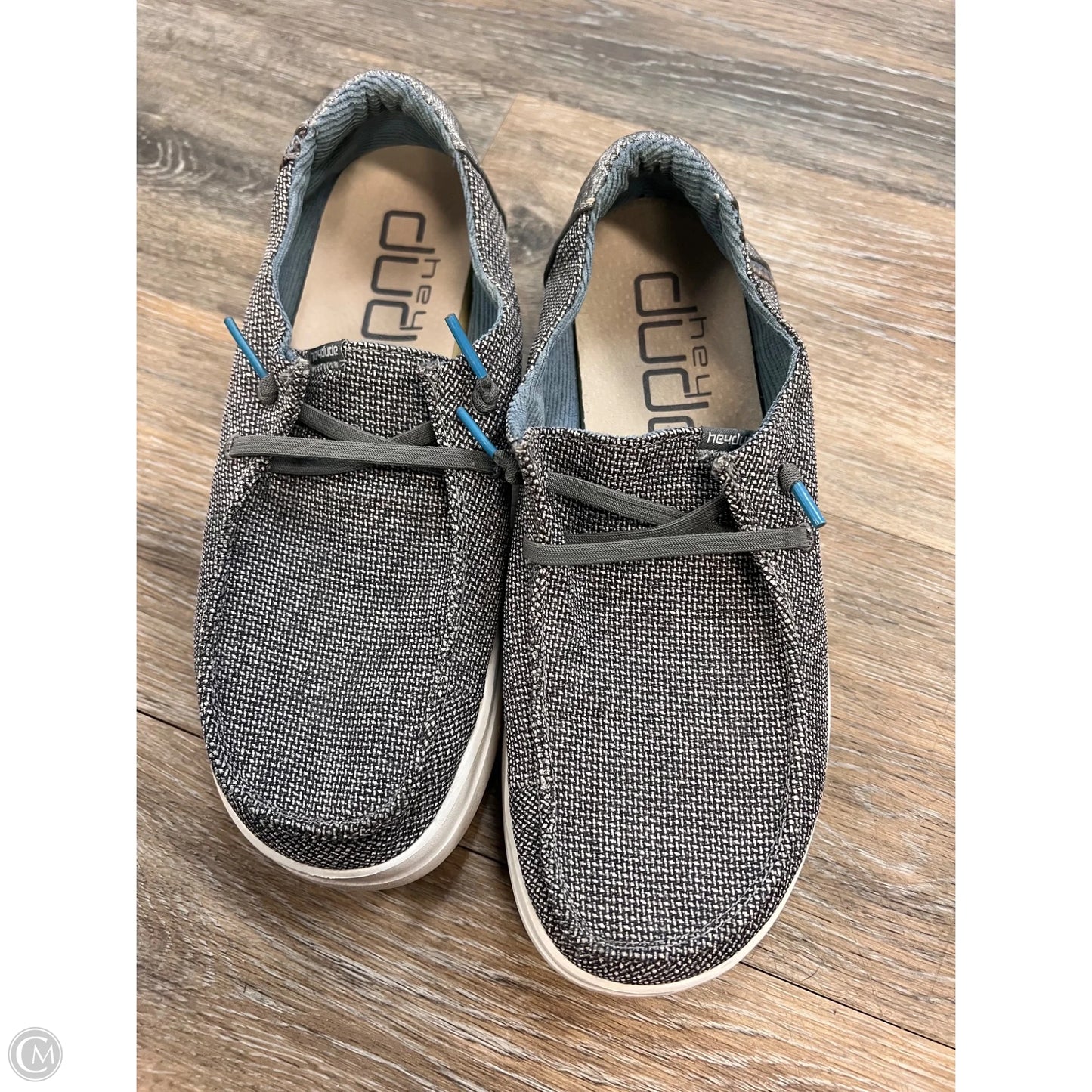 Shoes Flats By Hey Dude In Grey, Size: 7