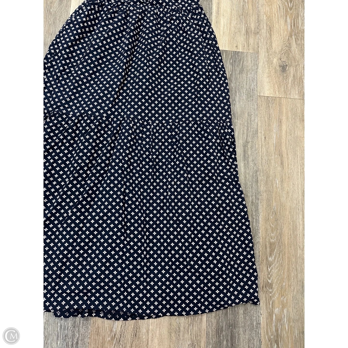Dress Casual Maxi By Bishop + Young In Blue & White, Size: L
