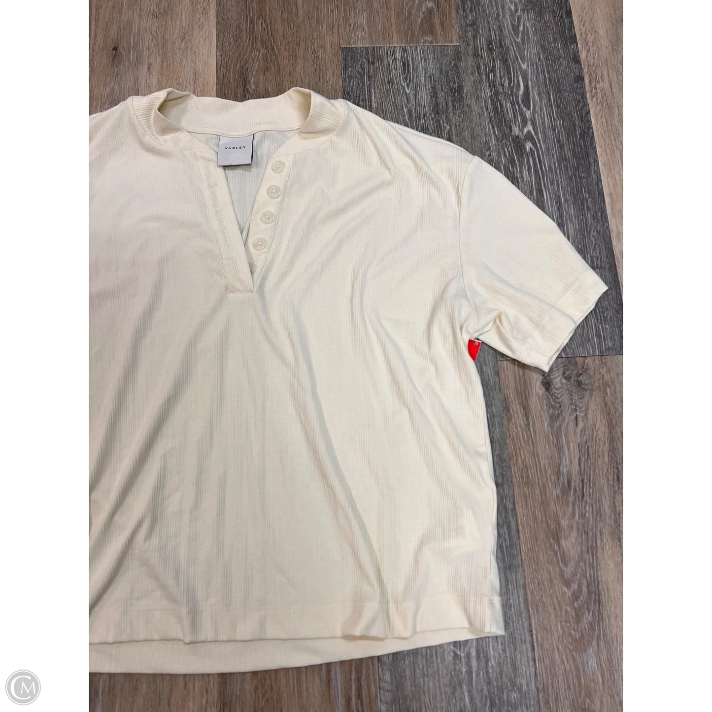 Top Short Sleeve By Varley In Yellow, Size: L