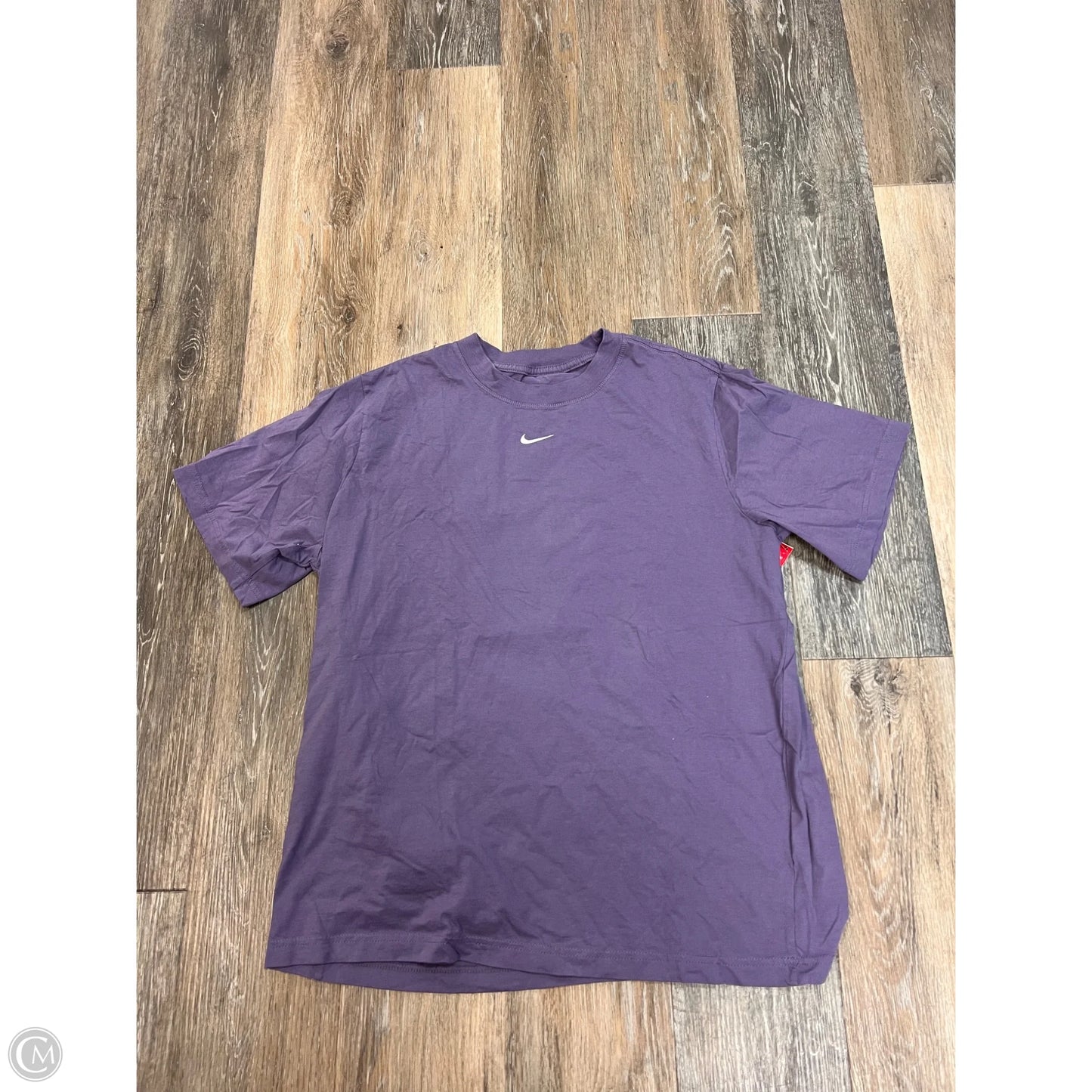 Athletic Top Short Sleeve By Nike Apparel In Purple, Size: M