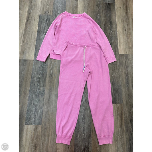 Lounge Set Pants By Sundry In Pink, Size: L