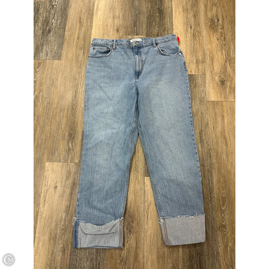 Jeans Straight By Abercrombie And Fitch In Blue Denim, Size: 16