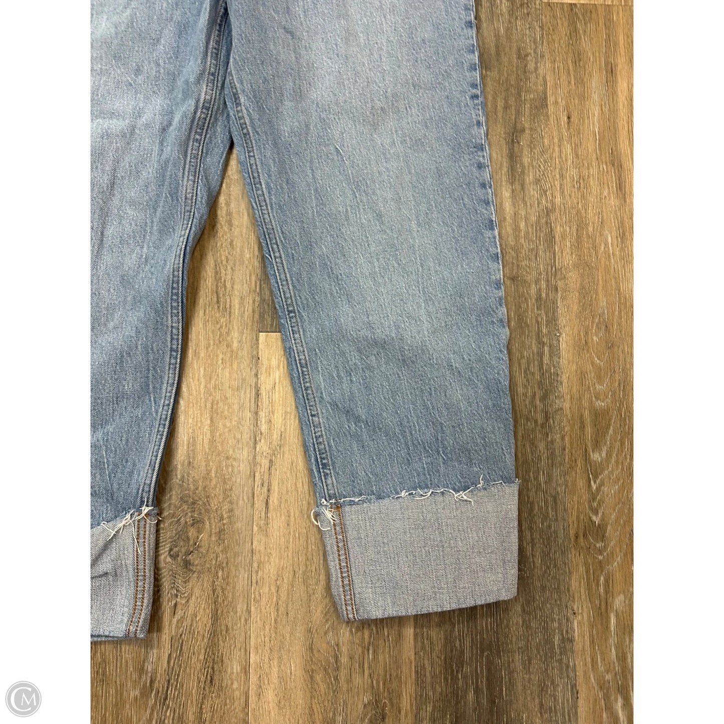 Jeans Straight By Abercrombie And Fitch In Blue Denim, Size: 16
