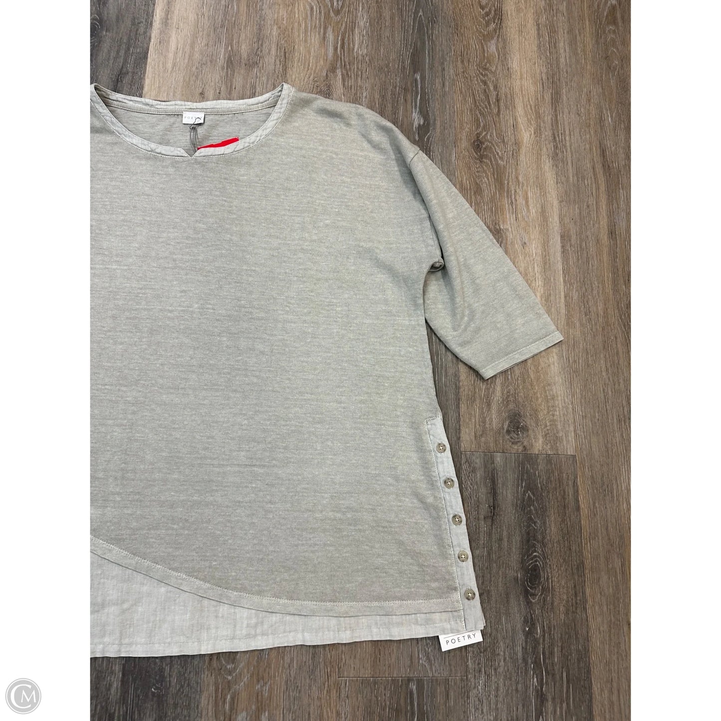 Top Long Sleeve By Poetry In Green, Size: 1x