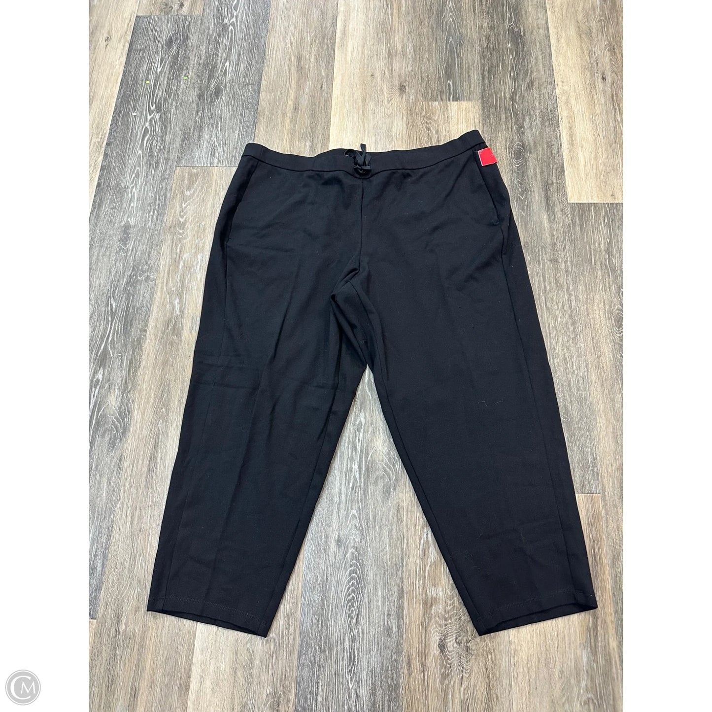 Pants Cropped By Eileen Fisher In Black, Size: Xl
