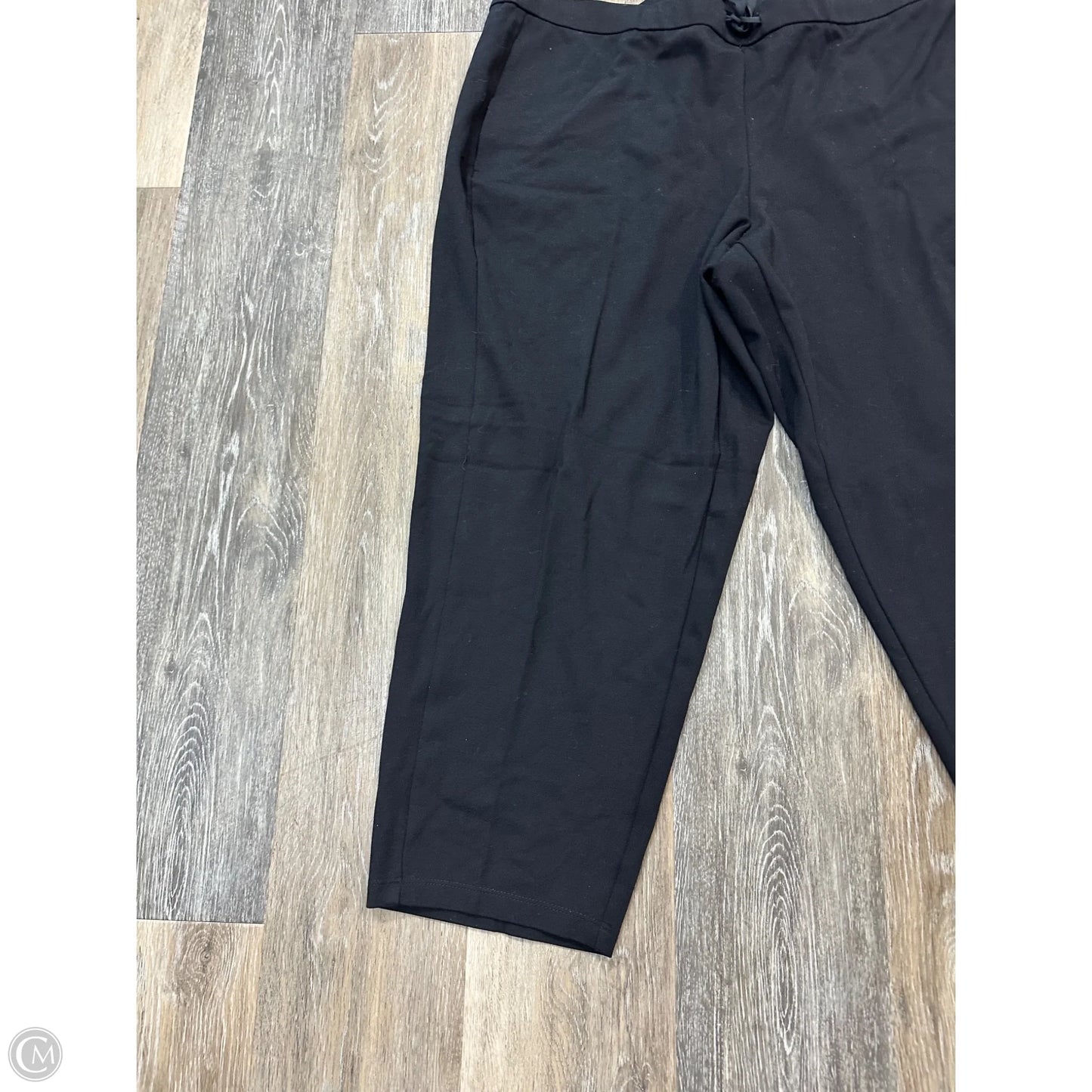 Pants Cropped By Eileen Fisher In Black, Size: Xl