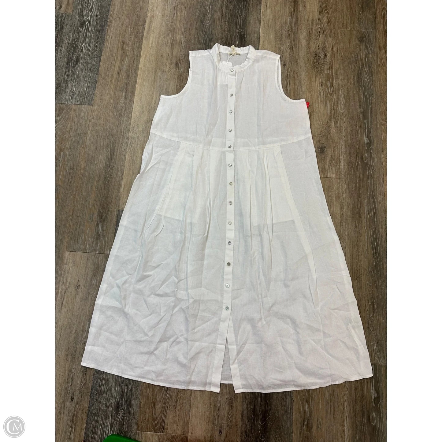 Dress Casual Midi By Eileen Fisher In White, Size: L