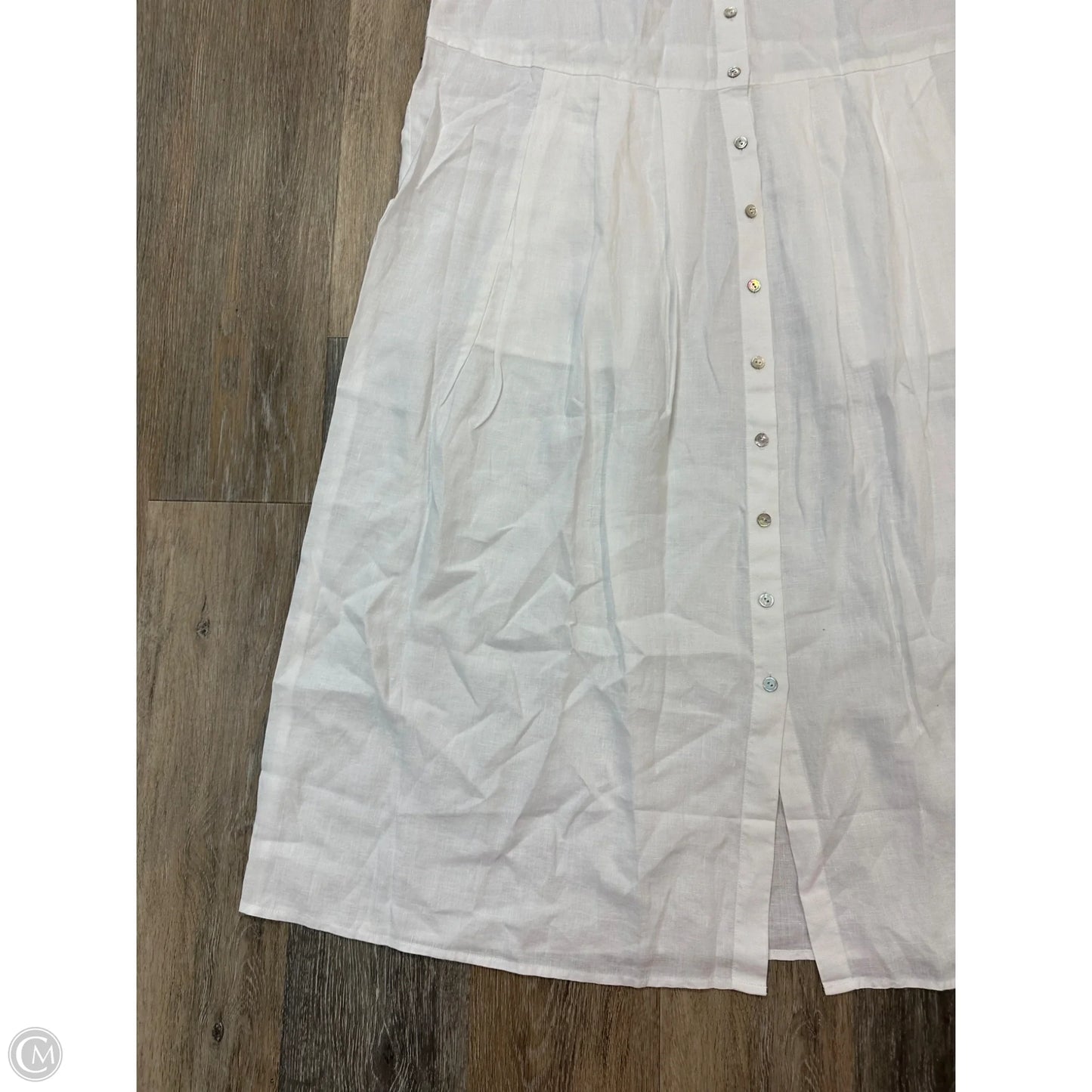 Dress Casual Midi By Eileen Fisher In White, Size: L