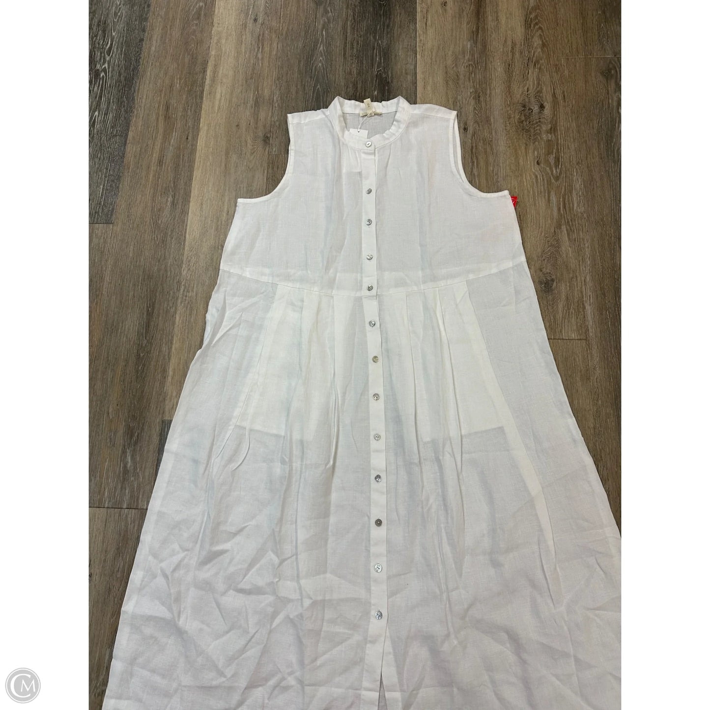 Dress Casual Midi By Eileen Fisher In White, Size: L
