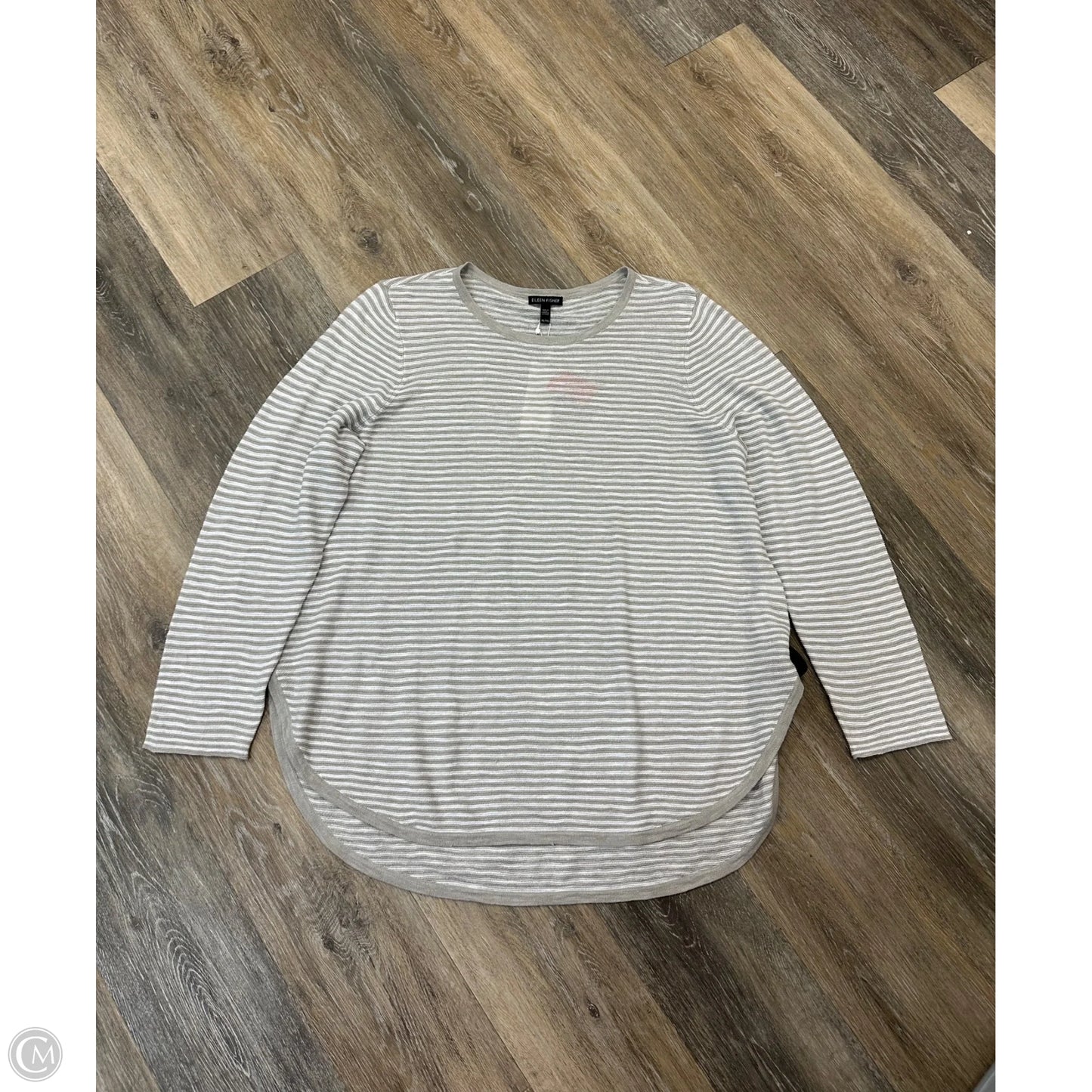 Sweater By Eileen Fisher In Striped Pattern, Size: Xs