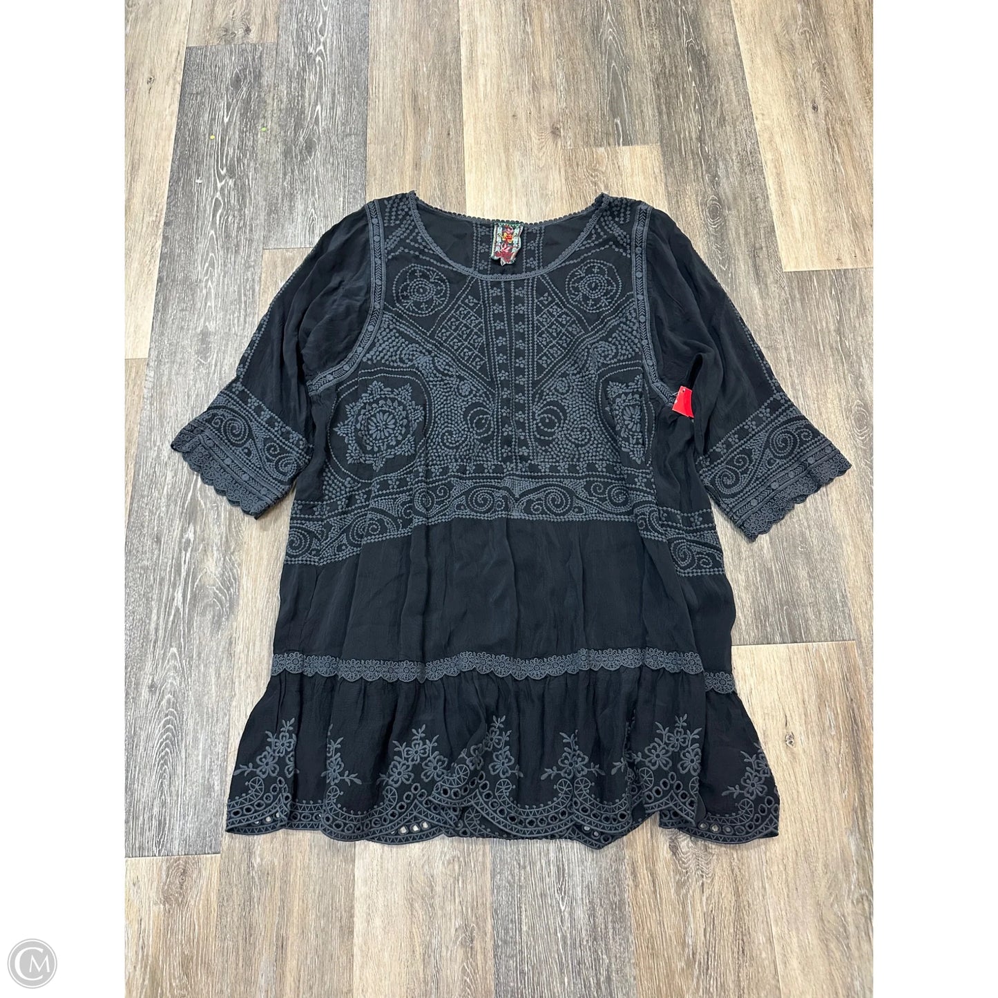 Blouse Long Sleeve By Johnny Was In Black, Size: Xxl