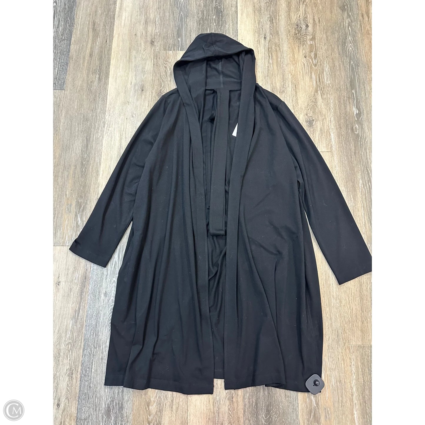 Sweater Cardigan By Eileen Fisher In Black, Size: L