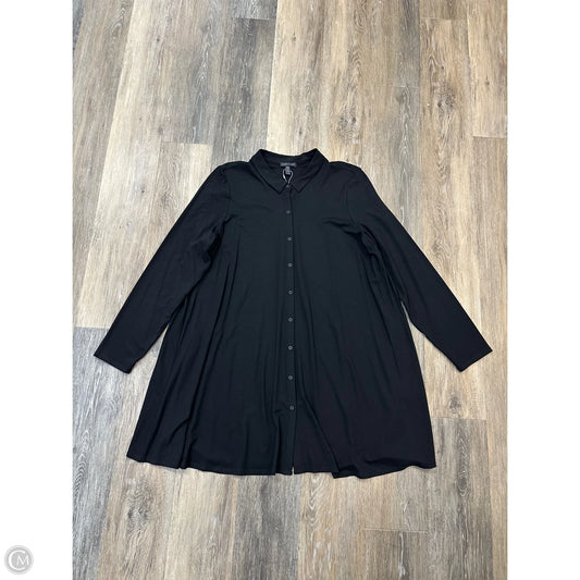 Tunic Long Sleeve By Eileen Fisher In Black, Size: Xl