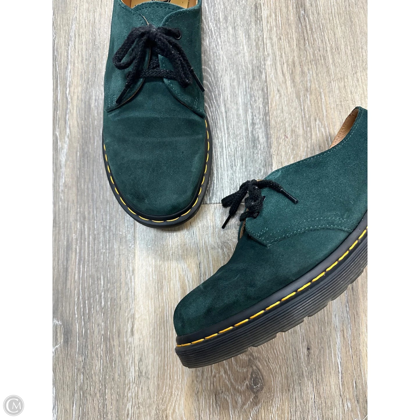 Shoes Flats By Dr Martens In Green, Size: 10