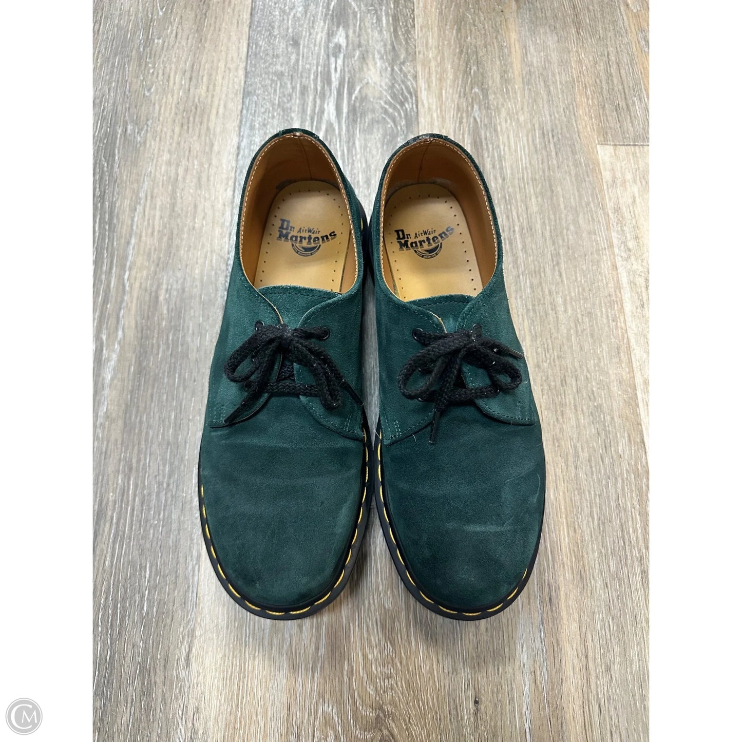 Shoes Flats By Dr Martens In Green, Size: 10