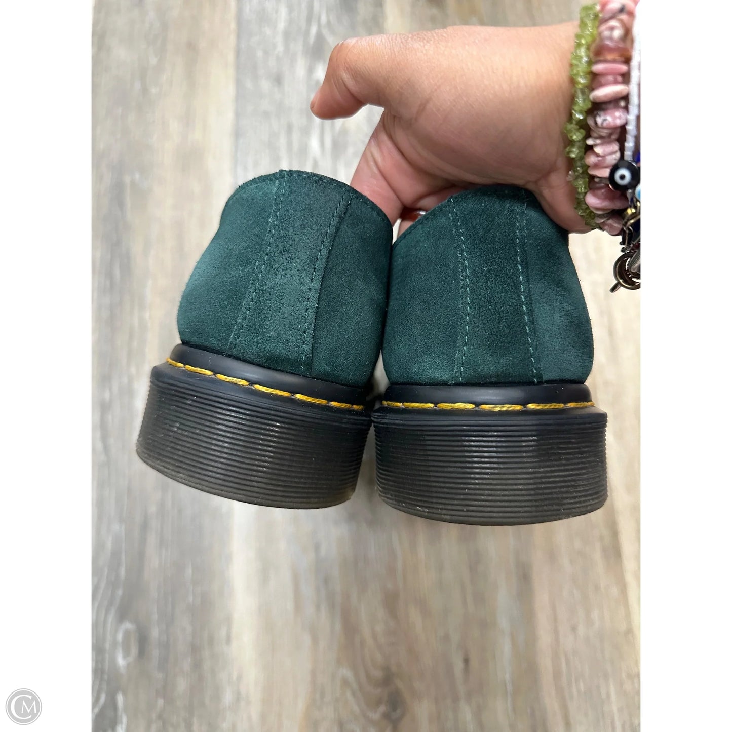 Shoes Flats By Dr Martens In Green, Size: 10