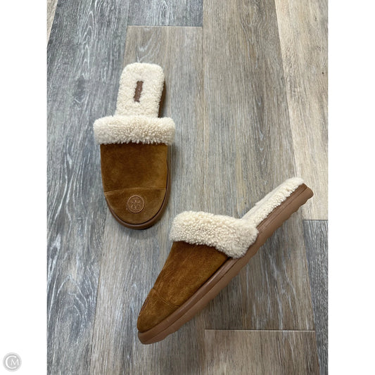 Slippers Designer By Tory Burch In Brown, Size: 10.5