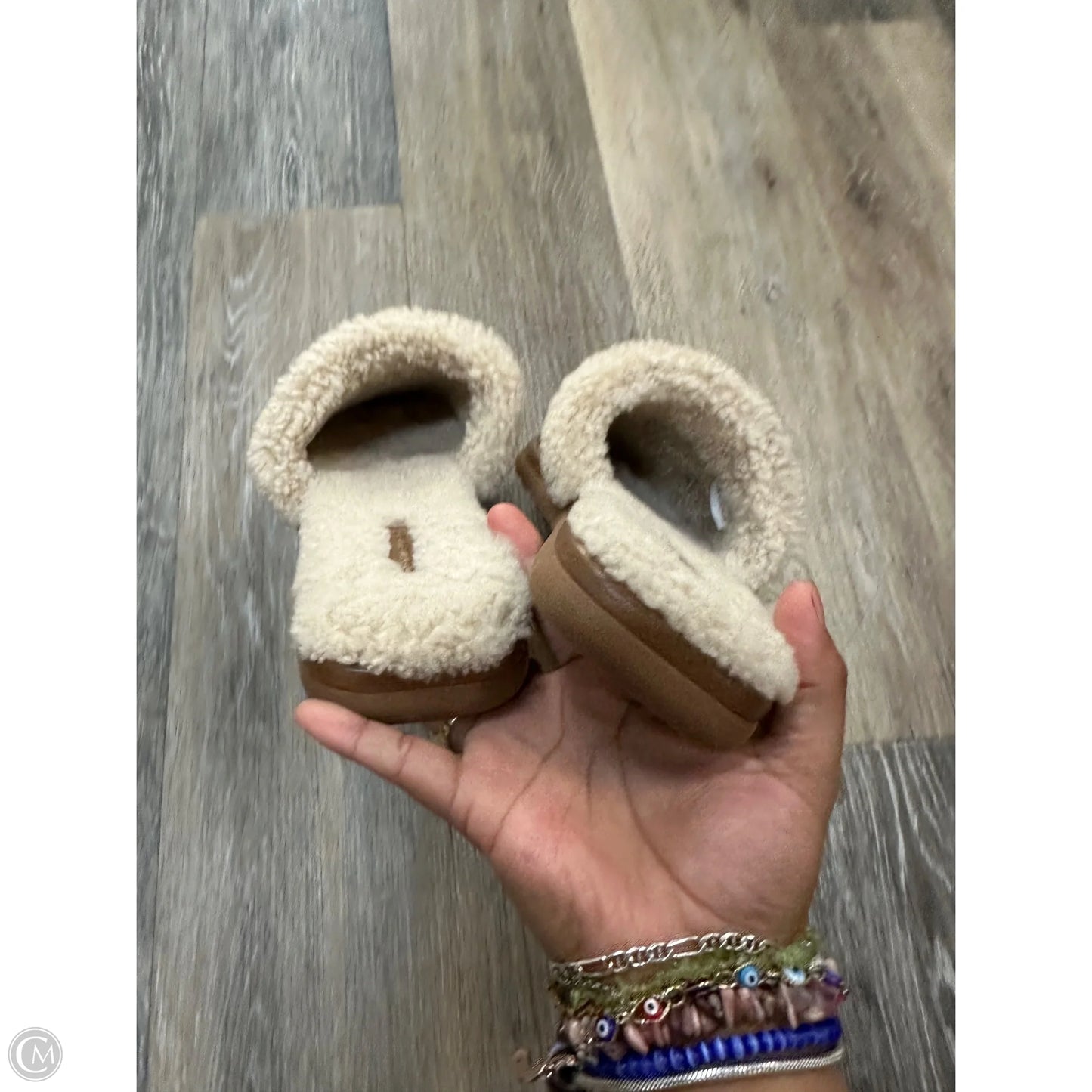 Slippers Designer By Tory Burch In Brown, Size: 10.5