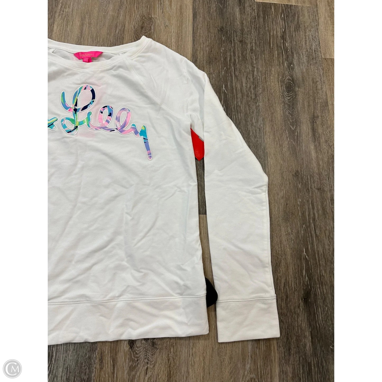 Top Long Sleeve Designer By Lilly Pulitzer In White, Size: S