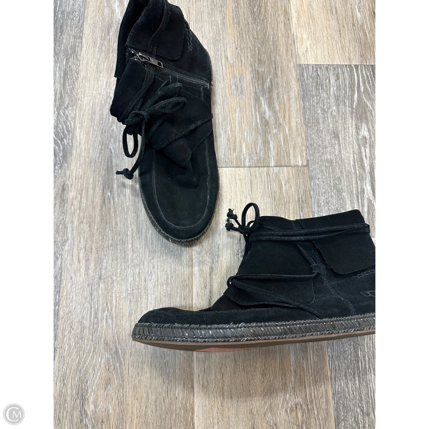 Boots Designer By Ugg In Black, Size: 9.5