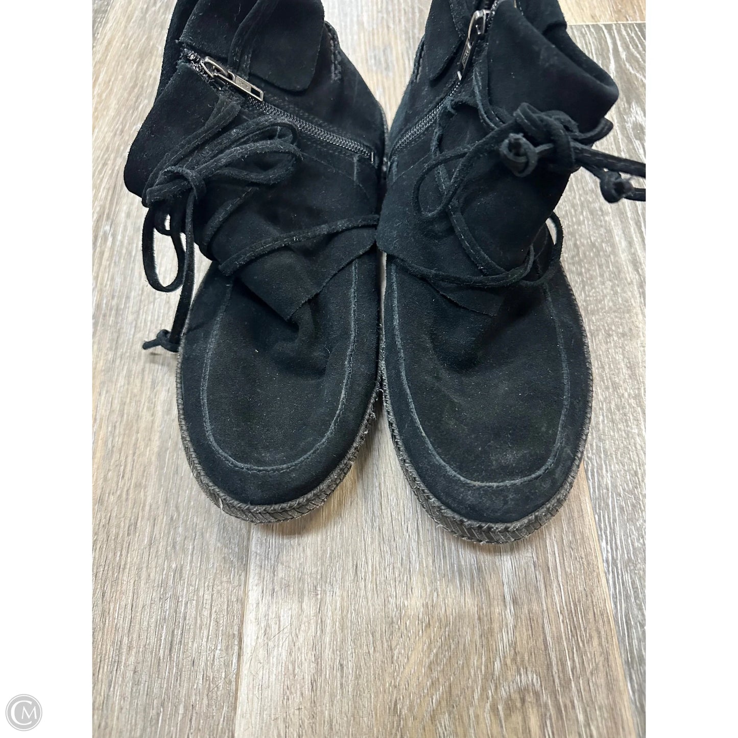 Boots Designer By Ugg In Black, Size: 9.5