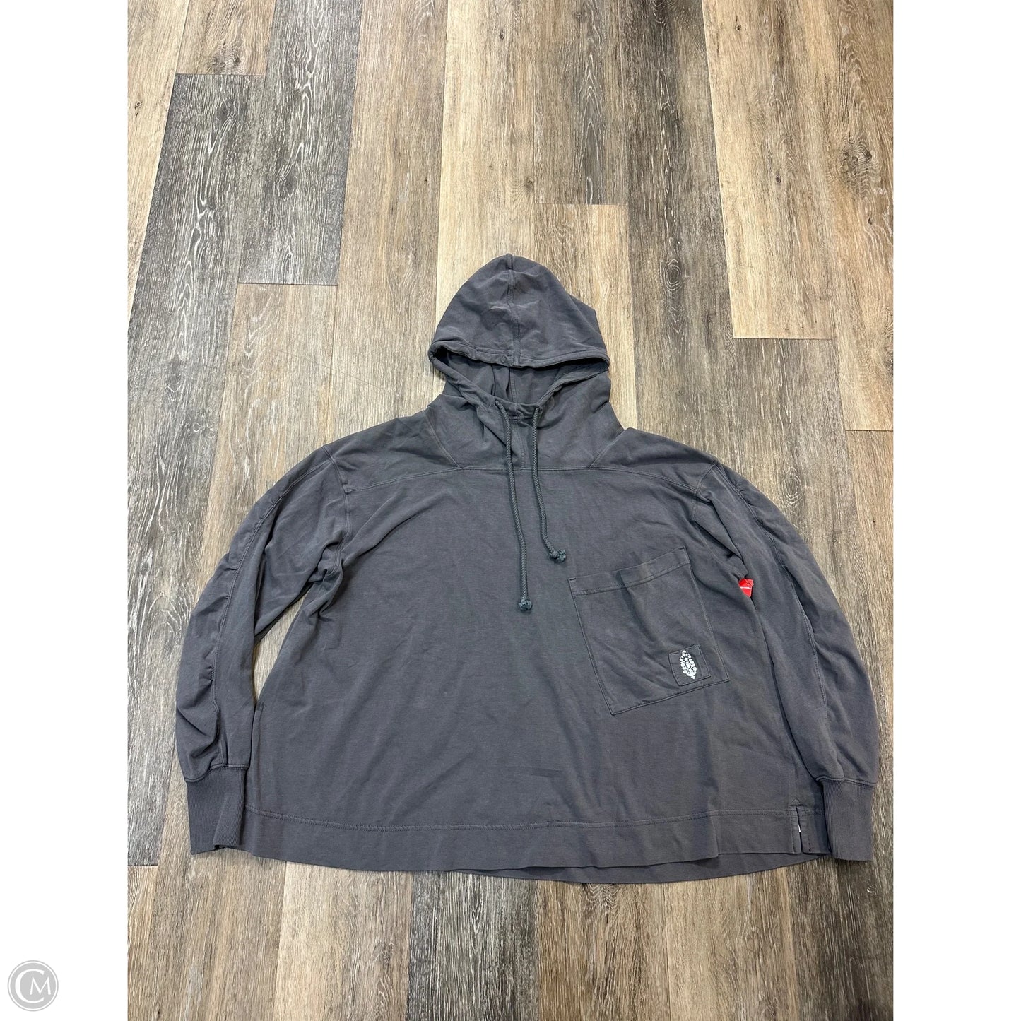 Athletic Sweatshirt Hoodie By Free People In Grey, Size: Xs